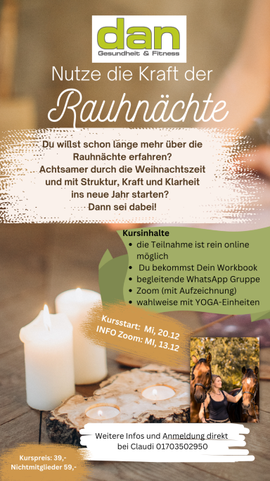 Rauhnächte ONLINE Kurs!